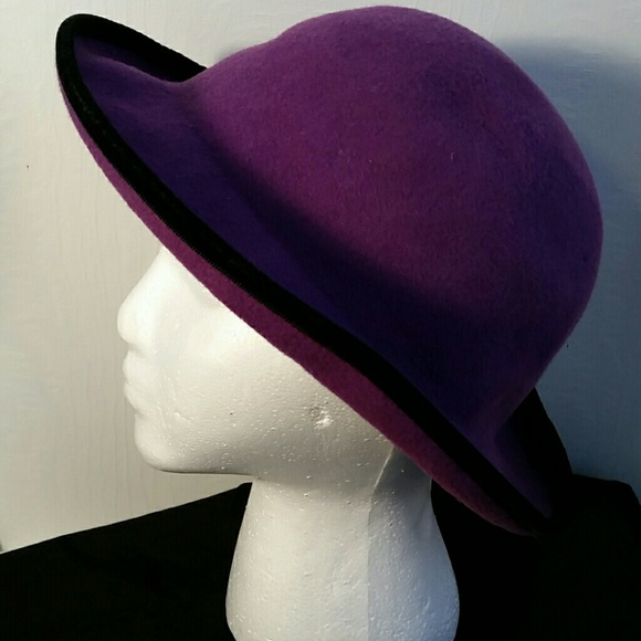 Betmar Accessories - Betmar Purple Wool Hat. M